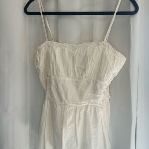 Charlotte Russe Cotton Tank Top Babydoll Y2K Fairy Cottagecore Coquette Boho